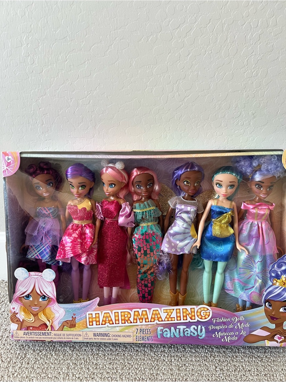 Hairmazing Fantasy Fashion Dolls 7-Pack 2021 NIB $30